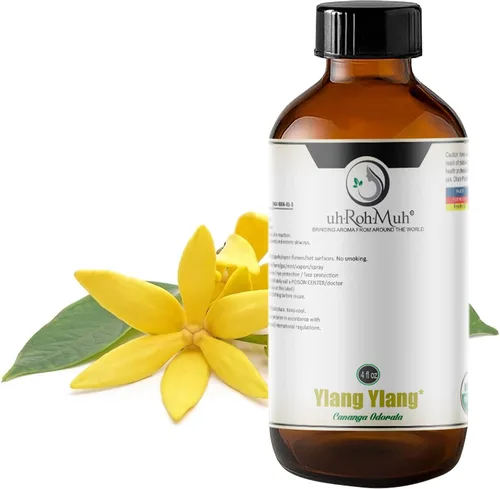 Miniatura 9 de Aceite esencial orgánico Ylang Ylang completo – Aceite esencial certificado por USDA Aceite esencial 100% puro y natural para el cuidado