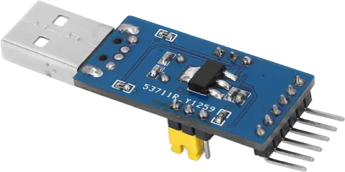Miniatura 3 de Fafeicy Módulo adaptador convertidor USB a IIC I2C UART, salida de 5 V y 3.3 V, pantalla de estado LED, con cable de puente