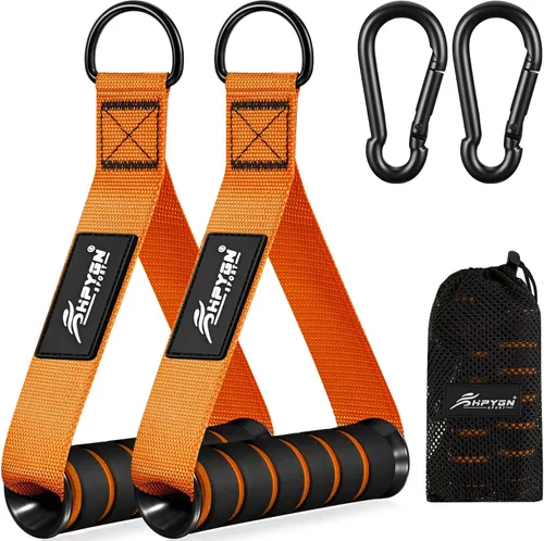 Miniatura 13 de HPYGN Mango de ejercicio, equipo de fitness de repuesto para pilates, yoga, entrenador de fuerza, gimnasio en casa extraíble, rojo, gris, azul mango