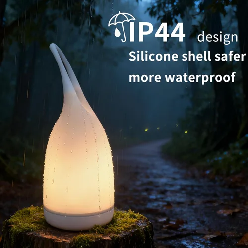 Miniatura 6 de Linterna de Camping LED Portátil 2 en 1, Lámpara de Mesa Nocturna con Carga, Linterna de Camping LED, Impermeable, Atenuación de 3 Niveles y Carcasa