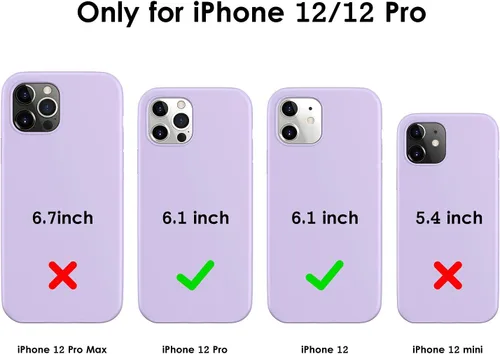 Miniatura 6 de DTTO Funda compatible con iPhone 12/12 Pro, a prueba de golpes, de silicona [serie Romance] [protección mejorada de cámara y pantalla] con cojín