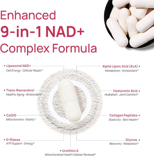 Miniatura 7 de Selerb Suplementos NAD+ para hombres y mujeres