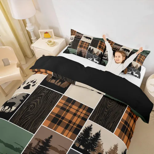 Miniatura 12 de Erosebridal Juego de ropa de cama con diseño de avión tamaño individual, funda de edredón con estampado de avión para niños, adolescentes y adultos
