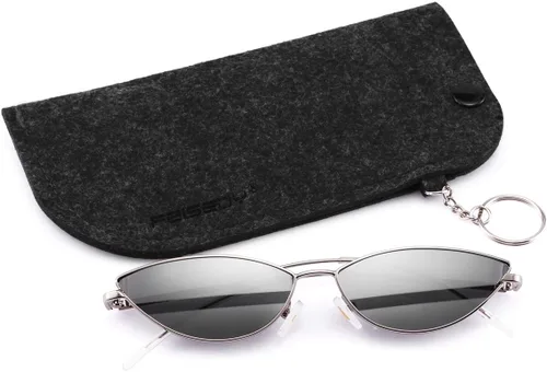 Miniatura 74 de FEISEDY Gafas de sol de diseñador de moda Retro pequeños pétalos forma arco templo diseño B2298