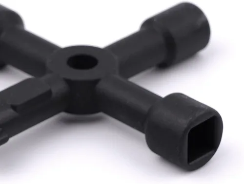 Miniatura 9 de YOUMI Herramientas marinas multifuncionales Llave de control universal Gabinete Llave dinamométrica Llave cruzada Llave de puerta de tren (negro)
