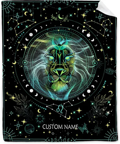 Miniatura 15 de Manta personalizada de escorpio Regalos de manta de constelación personalizada Manta de franela decorativa de astrología Regalos