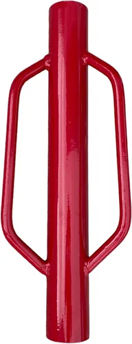Miniatura 9 de Sandbaggy Varilla manual de 15.5 libras Rojo Poste T y U Post Driver Pounder 30% más pesado que la competencia Se adapta a postes de hasta