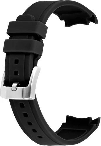 YISIWERA Correa de reloj de silicona de alta calidad con extremos curvados universales de goma para hombres y mujeres de 0.709in, 0.787in, 0.866in,