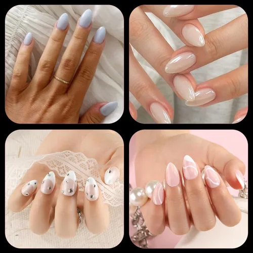 Miniatura 2 de UNA GELLA 504 puntas de uñas cortas de gel de almendra, 504 puntas de uñas cortas de almendra, 12 tamaños, uñas postizas de gel suave acrílico