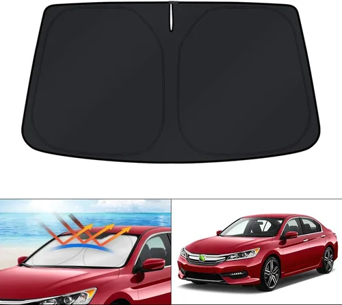 Miniatura 22 de KUST - Parasol plegable para parabrisas para Ford Ranger, accesorios 2019-2025 2026, parasol personalizado para ventana, protector solar plegable