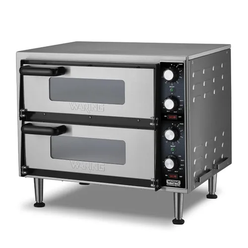 Miniatura 2 de Waring Horno comercial de pizza de doble cubierta de servicio medio