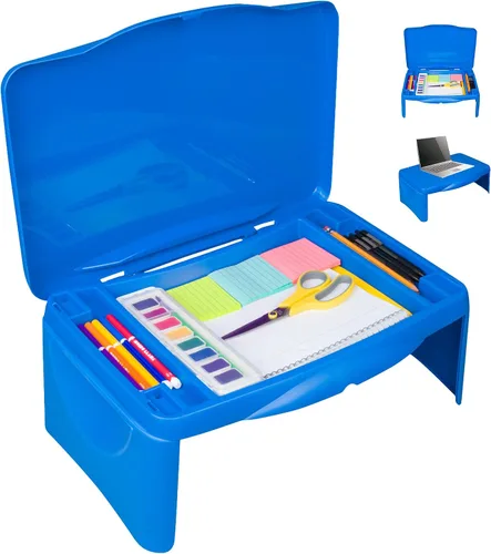 Miniatura 12 de Aerolife Mesa Plegable para Regazo - Mesa Plegable para Trabajo, Estudio, Juegos, Artes, Manualidades, Escuela - Bandeja Colapsible para Laptop