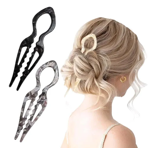 Miniatura 9 de Horquillas francesas para mujer, horquillas para el cabello mayoritario, pinzas elegantes para mujeres para recoger, moños, mecanismo de bloqueo