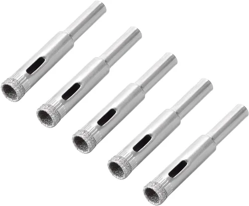 Miniatura 15 de uxcell Brocas de diamante de 0.157 in, sierras de agujero para azulejos de vidrio, porcelana, mármol, botellas de cerámica, ollas de ladrillo