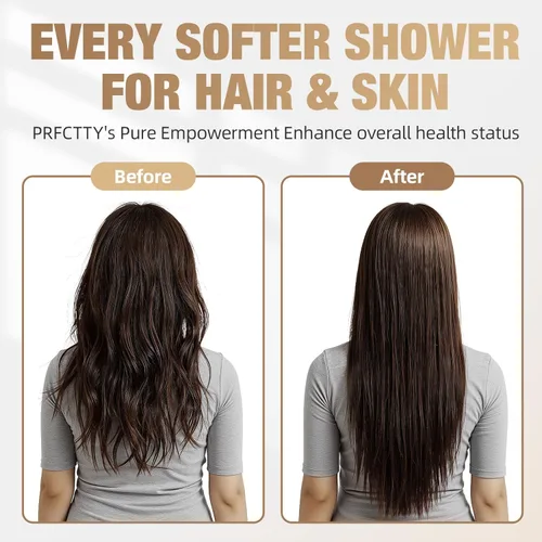 Miniatura 5 de El filtro de ducha de 25 etapas evita la acumulación de sarro, revitaliza el cabello, la piel y las uñas con agua purificadora, suaviza el agua Cromo