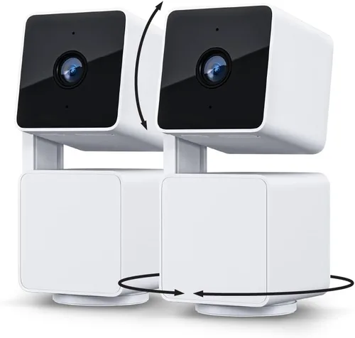 WYZE Cam Pan v3 - Cámara de seguridad inteligente para el hogar con clasificación IP65 de 1080p Pan/Tilt/Zoom Wi-Fi con visión nocturna a color,