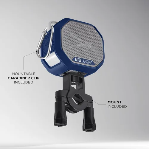 Miniatura 5 de Altec Lansing HYDRATREK - Altavoz Bluetooth magnético, impermeable IP67, altavoz portátil, emparejamiento inalámbrico verdadero, carga rápida USB-C