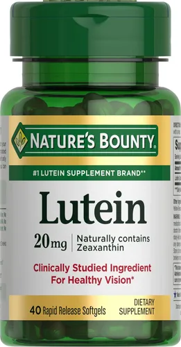 Miniatura 7 de Suplementos de luteína Nature's Bounty, píldoras para la salud ocular y vitaminas, apoyan la salud de la visión, 40 mg, 30 cápsulas blandas