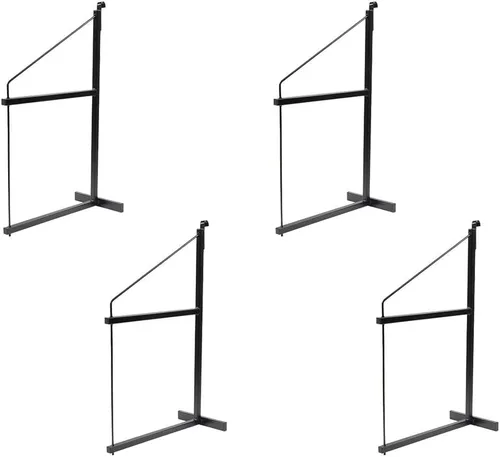 Miniatura 25 de Mytee Products Paquete de 2 Soportes de Estantería para Contenedores de Envío de 3 Niveles con 18"(P) x 60"(A) - Soportes de Estante de Acero