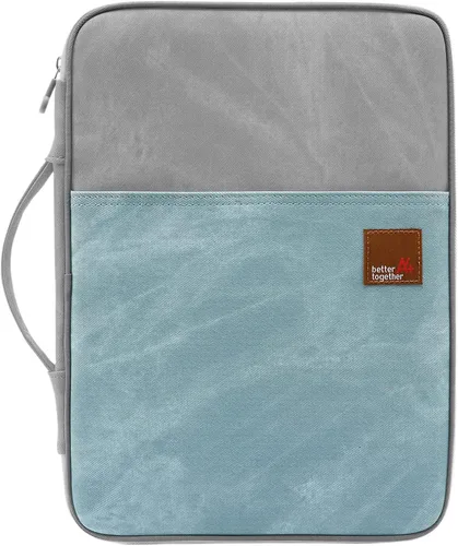 Miniatura 17 de Documento A4 Bolsa Estuche Impermeable Organizador Portafolio Oficina Viaje Cremallera Multi-Función Bolsa 01-azul oscuro