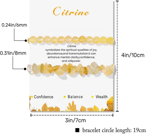 Miniatura 8 de Pulseras de cristal curativo para mujer, 2 pulseras de piedra natural de 0.236 pulgadas, pulseras elásticas de cuentas de cristal hechas a mano