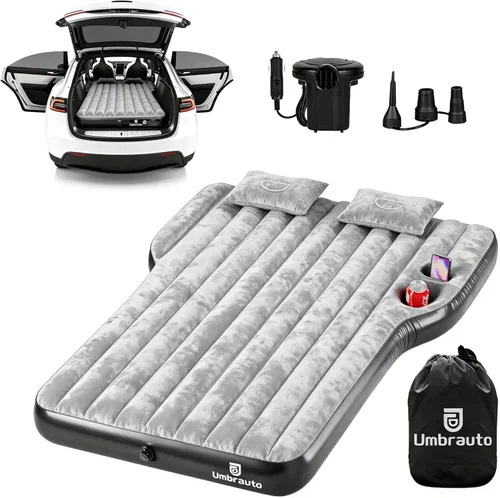 Miniatura 8 de Umbrauto Truck Bed Air Mattress Inflatable Pickup Camping Airbed for 5.5-5.8ft Full Size Short Truck Bed Road Trip Sleeping Pad with Pump for