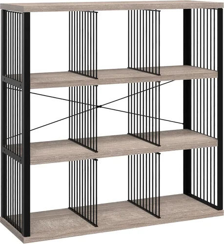 Miniatura 17 de ClosetMaid Estantería organizadora de almacenamiento de 2 cubos, estante de almacenamiento, marco de metal, estantes de madera, fácil montaje