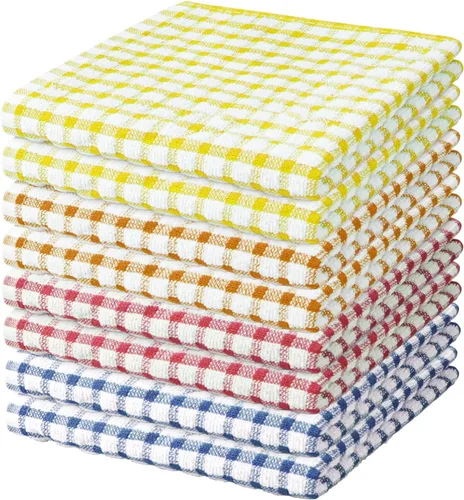Miniatura 10 de Nialnant 8 Piezas Trapos de Cocina para Platos, 100% Algodón Suave Absorbente de Secado Rápido, Paños de Cocina para Cocina, Lavar Platos, Trapos