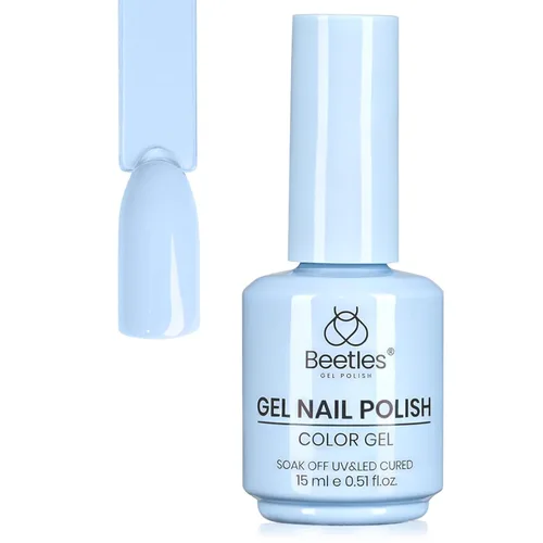 Miniatura 347 de Beetles - Esmalte de uñas de gel marrón – 0.5 onzas líquidas de esmalte de gel marrón oscuro, lámpara LED UV para uñas, regalo de manicura para I