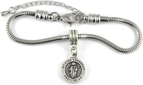 Miniatura 8 de Dave The Bunny Pulsera de cadena de serpiente de San Jude