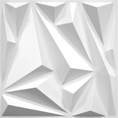 Miniatura 12 de STICKGOO Paneles de pared 3D, paquete de 33 paneles de pared con diseño de rayo y diamante para decoración de pared interior, paneles de pared