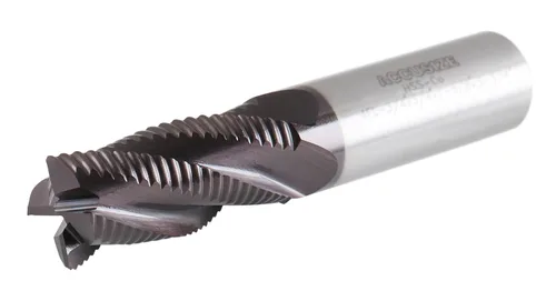 Miniatura 8 de Accusize Industrial Tools Fresa de Extremo de Desbaste M42 8% Cobalto TiAlN Diente Estándar, 3/4'' por 3/4'' por 1-5/8'' Longitud Flt, 1102-0034