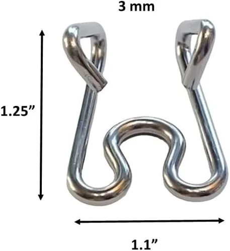 Miniatura 2 de Paquete de 4 eslabones de collar de acero inoxidable mediano a grande (0.118 in)
