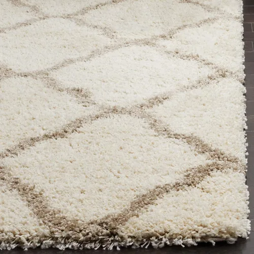 Miniatura 3 de SAFAVIEH Hudson Shag Collection - Alfombra extragrande de 11 x 15 pies, diseño de enrejado, no desprende pelusa y de fácil cuidado, 2 pulgadas