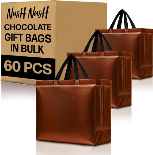 Miniatura 67 de Nush Nush Bolsas de regalo de color azul aguamarina de gran tamaño – Juego de 30 bolsas de regalo azul claro brillante con asas a granel – Bolsa