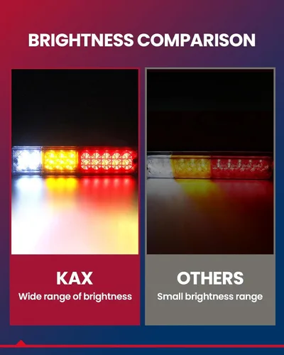 Miniatura 2 de KAX 20 luces LED para remolque de camión, luz de señal de giro, luz de freno de marcha atrás, luz de freno de marcha atrás, lámpara de flash trasera
