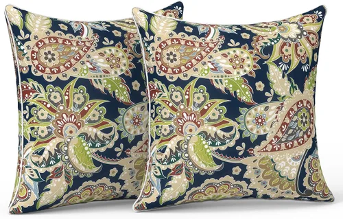 Miniatura 81 de LVTXIII Juego de 2 almohadas lumbares para patio, 12 x 20 pulgadas, resistentes a la decoloración, para exteriores con interiores, cojines lumbares