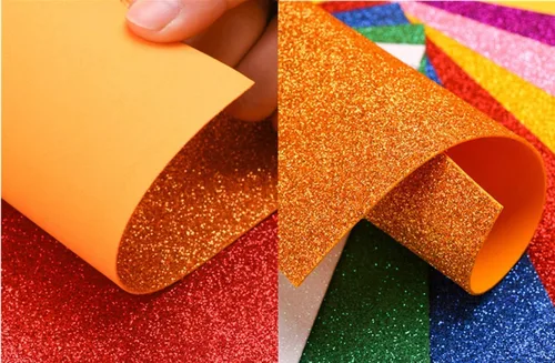 Miniatura 4 de 10 hojas de papel con purpurina para manualidades, Halloween, Acción de Gracias, Navidad, decoración de otoño, papel de cartulina A4, papel Varios