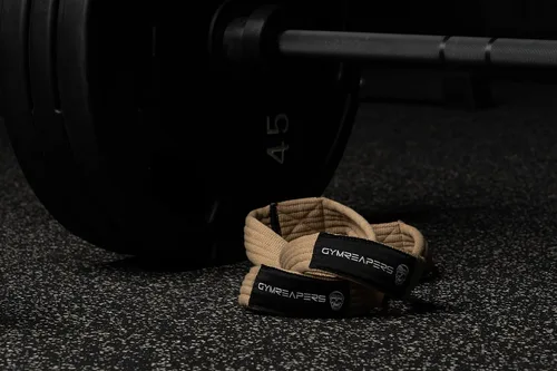 Miniatura 3 de Gymreapers Correas de Levantamiento Figura 8 para Peso Muerto, Powerlifting, Strongman y Entrenamiento Cruzado, Correas de Muñeca Fuertes para Caqui