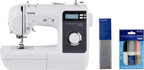 Miniatura 10 de Máquina de Coser Brother ST150HDH, Fuerte y Resistente, 50 Puntadas Incorporadas, Pantalla LCD, 9 Prensatelas Incluidos y Mesa Ancha para Máquina