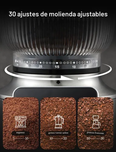 Miniatura 3 de Molinillo de café con rebabas Neretva, 2 en 1 Profesional Molinillo de Espresso de Acero Inoxidable Conjunto 51~58mm Portafiltro Molinillo de Granos
