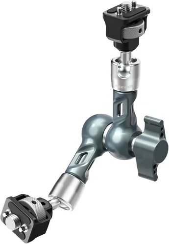 Miniatura 8 de Neewer Soporte de abrazadera de brazo mágico articulado de 11 pulgadas con súper abrazadera, soporte para monitor de cámara con pasadores y agujeros
