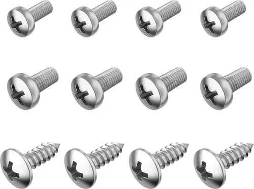Miniatura 8 de Tornillos de matrícula de acero inoxidable para Mercedes Benz (longitud extendida)
