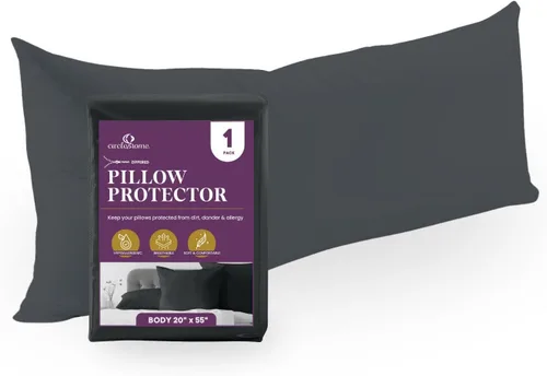 Miniatura 79 de CirclesHome Juego de 12 protectores de almohada estándar con cremallera, 100% algodón, transpirables, protegen las almohadas de la suciedad, el 1