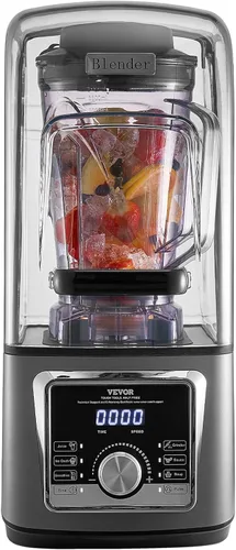 Miniatura 11 de VEVOR Licuadora Profesional para Batidos, 118 oz 1400W, con Motor Potente, Licuadora Multifuncional para Procesamiento de Alimentos con Cubierta