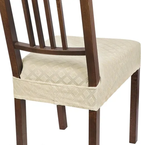 Miniatura 13 de SearchI Juego de 6 Fundas de Asiento para Sillas de Comedor Elásticas, Fundas de Asiento Suave Extraíbles y Lavables para Sillas de Comedor, Flor