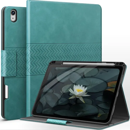 auaua Funda para iPad Air de 11 Pulgadas M3/M2 (2025/2024), iPad Air de 5ª/4ª Generación (2022/2020) con Soporte para Lápiz, Suspensión/Activación