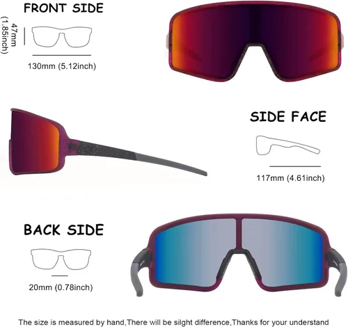 Miniatura 43 de MAXJULI Gafas de sol polarizadas para niños de 6 a 14 años, para deportes de béisbol al aire libre, ciclismo, protección UV400, 7705