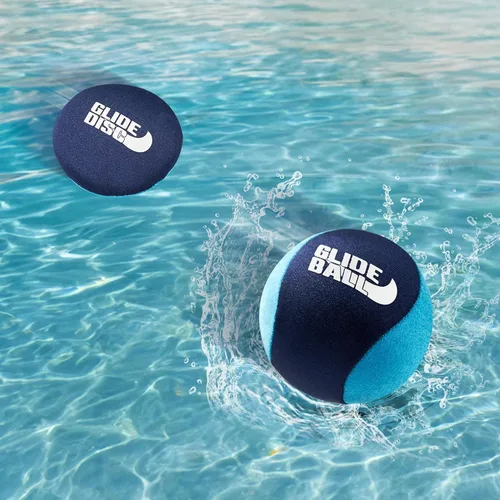 Miniatura 6 de SYNCFUN 4 Pcs Skip Water Balls,Splash Water Bouncing Balls with Mesh Bag, Beach Toys for Kids, Pool Toys for Friends and Family, Fly Swimming Game