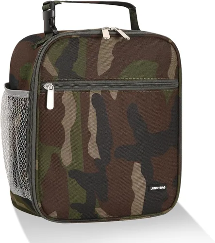 Miniatura 11 de Lovoeo Lonchera Bolsa de almuerzo para hombres mujeres Lonchera aislada Bolsas de almuerzo para Trabajo Picnic Viajes (azul bebé)